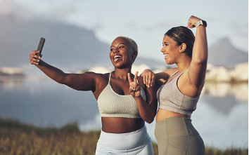 Two women are posing, taking a selfie with each other while wearing workout attire. Both women are practicing techniques that can help you in loving yourself.

    In order to be truly happy, you must do what you need to do for yourself, unapologetically. Individual therapy is offered at our Woodland Hills, CA therapy practice. 91364 | 91307 | 91356
    