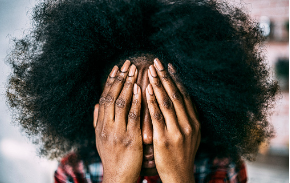 Women covering her face with her hands, in distress. The onset of anxiety can include symptoms such as fatigue, depression, insomnia, procrastination, and sadness. Anxiety treatment is available at our Woodland Hills office, we also offered Cognitive Behavioral Therapy. 91307 | 91356 | 91301