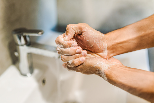 A white man washing his hands with soap. This photo represents contamination OCD where you fear that you are going to contaminate an illness so you engage in hand washing compulsions. You can get help for obsessive compulsive disorder in Los Angeles, CA here. 91364

    CBT therapy in Woodland Hills, CA in person or online anywhere in California too. Therapy can help with treating OCD. 