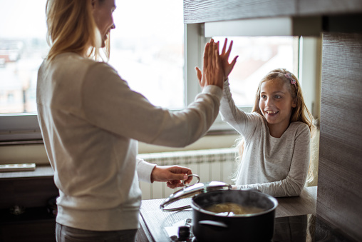 Mom and daughter giving high five each other while cooking together. Therapy for teen in the Woodland Hills, CA office can help to address mood issues, body image issues of your teen and teach coping skills. have a strong connection with your teen. Strong Connection Strong Connection 
    
    Call today for a therapy session for your teen. 91364 | 91307 | 91356 | 91301 | 91302 | 91372 | 91367 